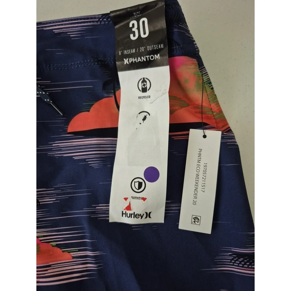 Hurley Swim Trunk Mens 30  Color‎ Multi Phantom Weekender 20  9